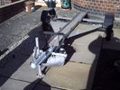 A SINGLE MOTORBIKE TRAILER IN VGC