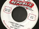 45 RPM - BILLY WALLACE. I CAN'T RUN AWAY/THAT OLD LOVE OF YOURS. VG+ REPUBLIC