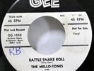 MELLO-TONES 45 Ca-Sandra / Rattle Snake Roll GEE doowop Promo Sw 123