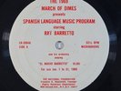 Latin Soul 45 RAY BARRETTO/CELIA CRUZ El Nuevo 1969 March Of Dimes radio spot