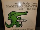 Everybody Likes Hampton Hawes Vol 3 Vinyl LP 1956 OG Contemporary C3523 VG+