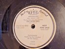 EARL HOOKER TRIO BLUE GUITAR BLUES & RACE TRACK KING WHITE LABEL  78 RPM Record