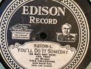 Edison 52108 YALE COLLEGIANS Rudy Vallee 1st  YOU'LL DO IT 78 rpm 1927 EE+ Jazz