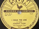 JOHNNY CASH on Sun Records 78rpm “I Walk the Line” +”Get Rhythm “ Excellent