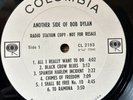 Bob Dylan another side, demo white label promo  Lp Ex+\vg+