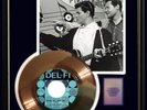 RITCHIE VALENS  COME ON LET'S GO  45 RPM GOLD METALIZED RECORD RARE  NON RIAA