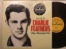 Charlie Feathers Yellow/Black Swirl Vinyl Lp Best Of The Sun (W/ Insert) on Sun