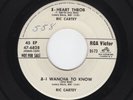 '57 TwinSpin GA. Rockabilly RIC CARTEY Heart Throb/I Wancha To Know RCA M- HEAR