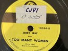 JERRY IRBY Too Many Woman / Nails In My Coffin  - hillbilly boogie rare MGM 78