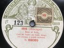 Teatro Alla Scala - 11” Fonotipia - 69085 / 69086 - 78 rpm - Iris - Inno Al Sole