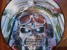 Iron Maiden Aces High picture disc. Import from UK mfg by EMI 1984