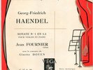 RARE FRENCH JEAN FOURNIER G. DOYEN EP ON VEGA PLAY G.F. HAENDEL VIOLIN SONATA 1