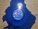 Men At Work 'Down Under' (EPCA10 1980) UK Shaped Blue Vinyl 7