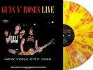 GUNS N ROSES Live In New York City 1988 (Yellow/Red Splatter vinyl)