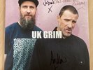 Sleaford Mods UK GRIM Silver Vinyl Signed Autographs & Signed Lyric Excerpt