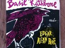 BASIL RATHBONE  READS EDGAR ALLAN POE Vinyl LP Includes The Black Cat, The Raven