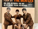 RARE FOUR BY THE BEATLES CAPITAL 45 EP RECORD   EAP 1-2121 VERY CLEAN