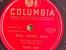 Columbia 37683 BLIND BOY FULLER  Rag Mama Rag  78 rpm EE-/E 1935  BLUES