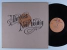 NEIL YOUNG Harvest REPRISE LP VG+ textured gatefold with lyric poster e