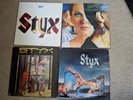 Styx 4 record lot- grand illusion, equinox, styx II, pieces of eight