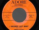 I Dreamed Last Night/Pop Corn Willie, The Impressions [Staten Island] Very Rare