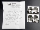 The Beatles * SIGNED PHOTOGRAPH & FAN CLUB WELCOME LETTER * ALL FOUR SIGNATURES
