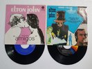 Elton John 2 records 45 rpm Mexican pressing picture sleeve EX vinyl