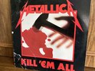 Metallica Kill 'Em All LP Elektra 60766-1  1988 VG+/G Play Graded Ultrasonic Cl