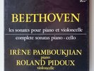 Irène Pamboukjian Roland Pidoux Beethoven Cello Sonatas Harmonia Mundi Box 3 LPs