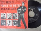 ELVIS PRESLEY EP W/COVER PERFECT FOR PARTIES ON RCA TITO PUENTE/DAVE PELL