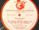 ROY ROGERS / BING CROSBY  Smokey the Bear Forest Fire Prevention ADs LP RARE VG+