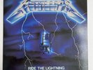 Metallica “Ride The Lightning” 1989 vinyl Lp + Inner - Good Condition