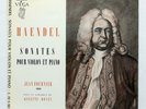 JEAN FOURNIER, GINETTE DOYEN ⸺  HAENDEL violin & piano sonatas ⸺  VEGA LP EX+