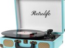 Retrolife Portable Record Player with Built In Speakers