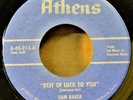 Rare  1964 Soul 45: Sam Baker The Bump Best Of Luck To You on Athens