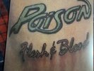 Poison - Flesh and Blood Vinyl LP European Pressing Import Green Color - (open)