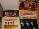 6 Vintage Beatles Vinyl Records,Meet The,Let it Be,Help,White,Mystery Tour,Sgt.