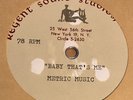 Jackie De Shannon 78 RPM UNRELEASED  ?  METAL ACETATE Baby That’s Me