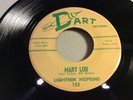 LIGHTNIN' HOPKINS-DART 152-MARY LOU/WANT TO GO HOME-TEXAS GUITAR BLUES 45 MINT-