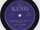 R&B 78:SUGAR RAY ROBINSON/SHOULDA BEEN ON MY WAY/KNOCK DOWN WHISKEY/King 5128/ex