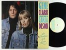 Gene Clark & Carla Olson - So Rebellious A Lover LP - Rhino OG Press VG+