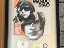 Mando Diao Platin Award ( goldene Schallplatte ) Give Me Fire  2010