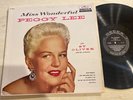 Peggy Lee Miss Wonderful LP Decca Black Label Mono 1950's Textured Cover VG+