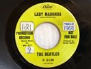 Beatles LADY MADONNA / THE INNER LIGHT 1968 Capitol PROMO VG