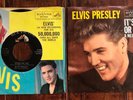 TWO CLASSIC, ORIGINAL ELVIS PRESLEY 45 RPM RECORDS WITH PICTURE SLEEVES  VG+ 