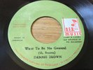 DENNIS BROWN - WANT TO BE NO GENERAL / D.E.B.WISE 1970’s JAMAICAN  DEB MUSIC EX-