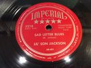 LIL' SON JACKSON-IMPERIAL 5218-SAD LETTER BLUES/BLACK AND BROWN-TEXAS BLUES 78 E