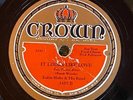 Crown 3105 Eubie Blake & His Band LOOKS LIKE LOVE E-  78 rpm 1931 Jazz