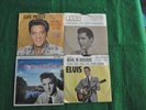 4 Elvis 45's w/picture sleeves-Crying In The Chapel,Devil In Disguise,Good Luck