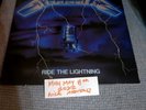Metallica Ride the Lightning original Megaforce LP